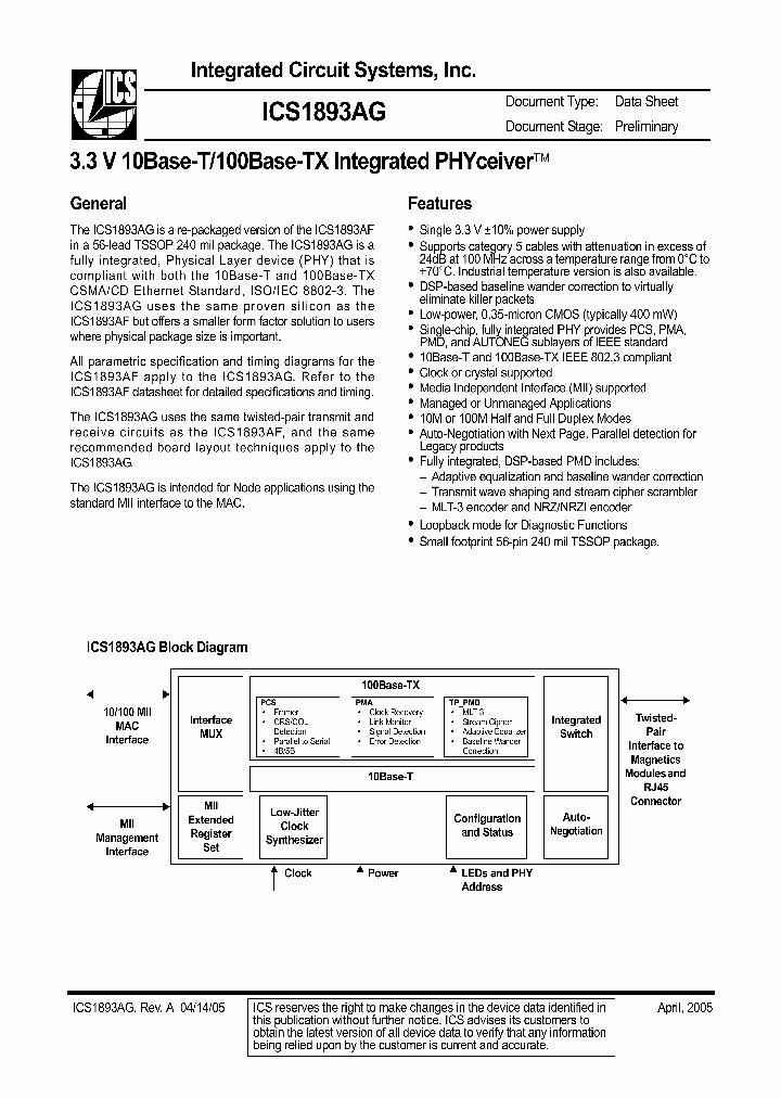 ICS1893AG_309149.PDF Datasheet