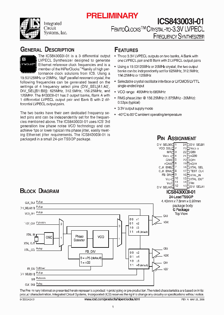 ICS843003AGI-01_339715.PDF Datasheet