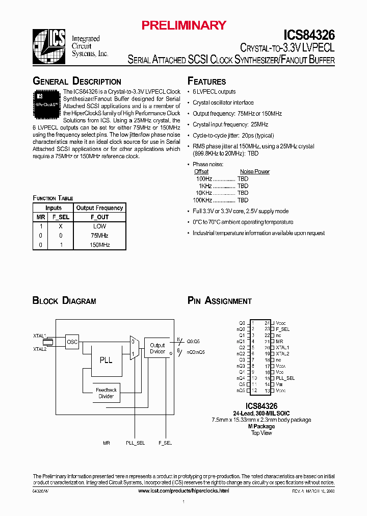 ICS84326_305972.PDF Datasheet