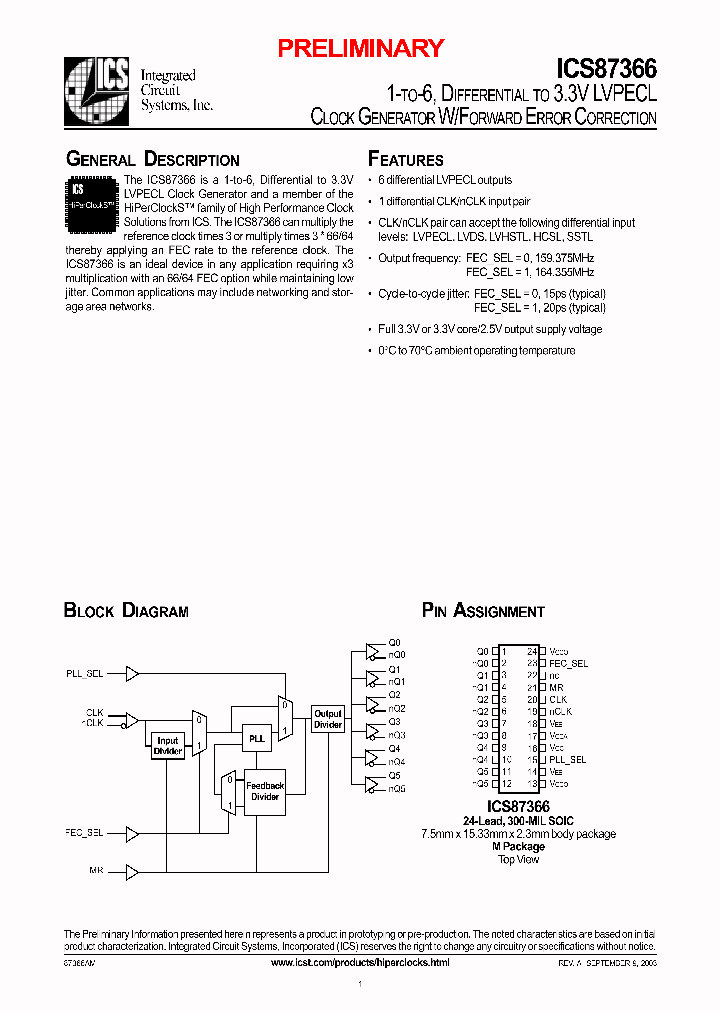 ICS87366_346783.PDF Datasheet