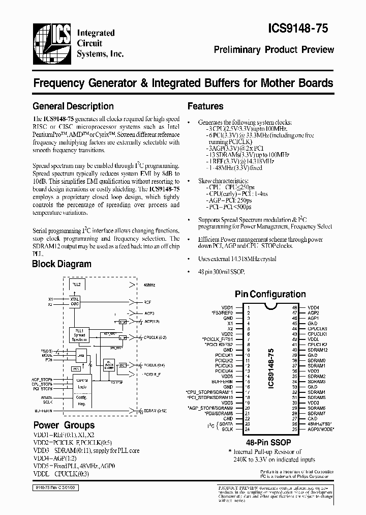 ICS9148-75_314329.PDF Datasheet