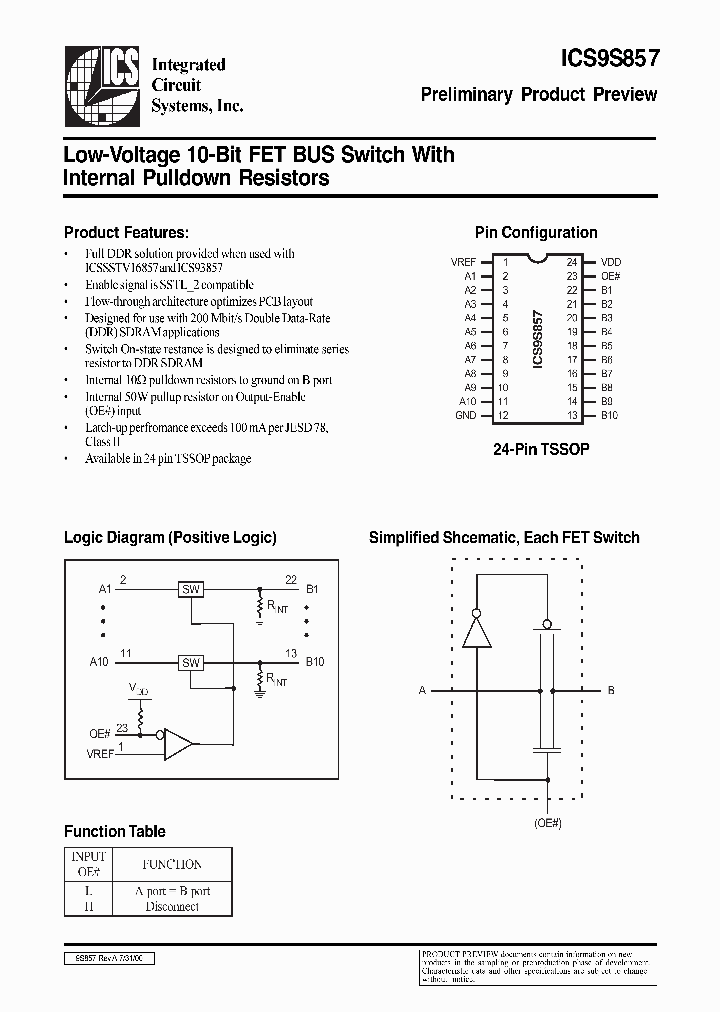 ICS9S857_370584.PDF Datasheet