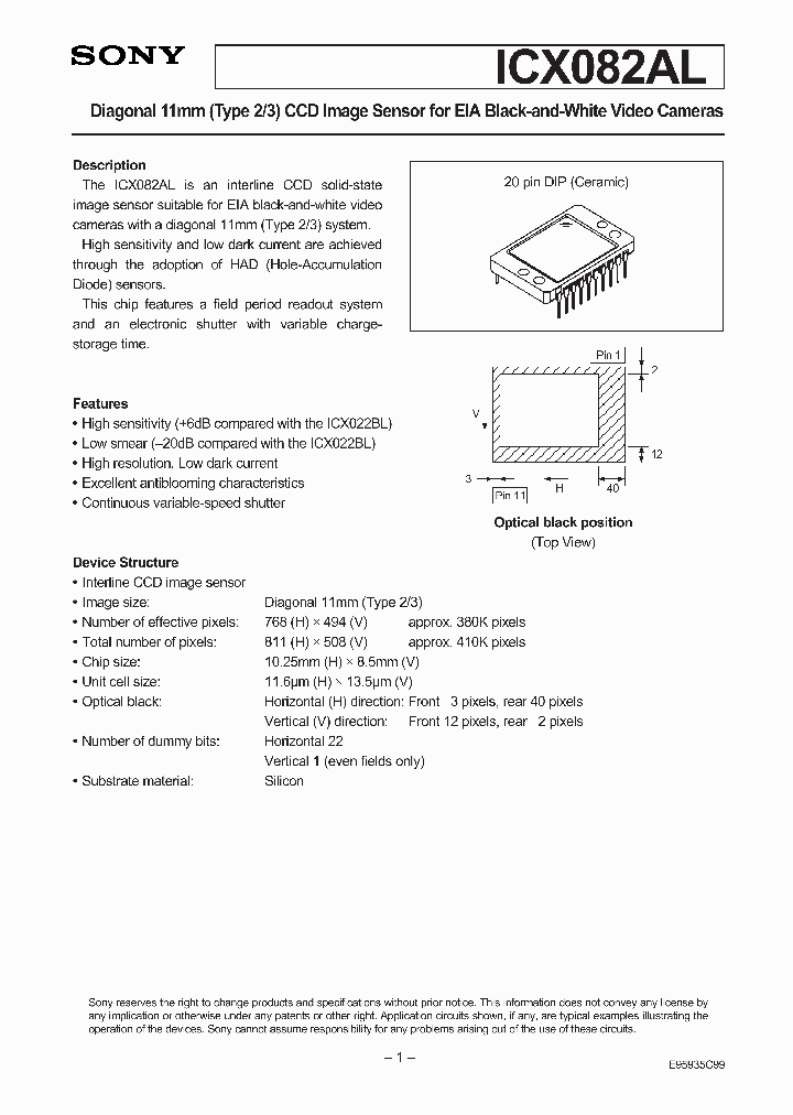 ICX082AL_41146.PDF Datasheet