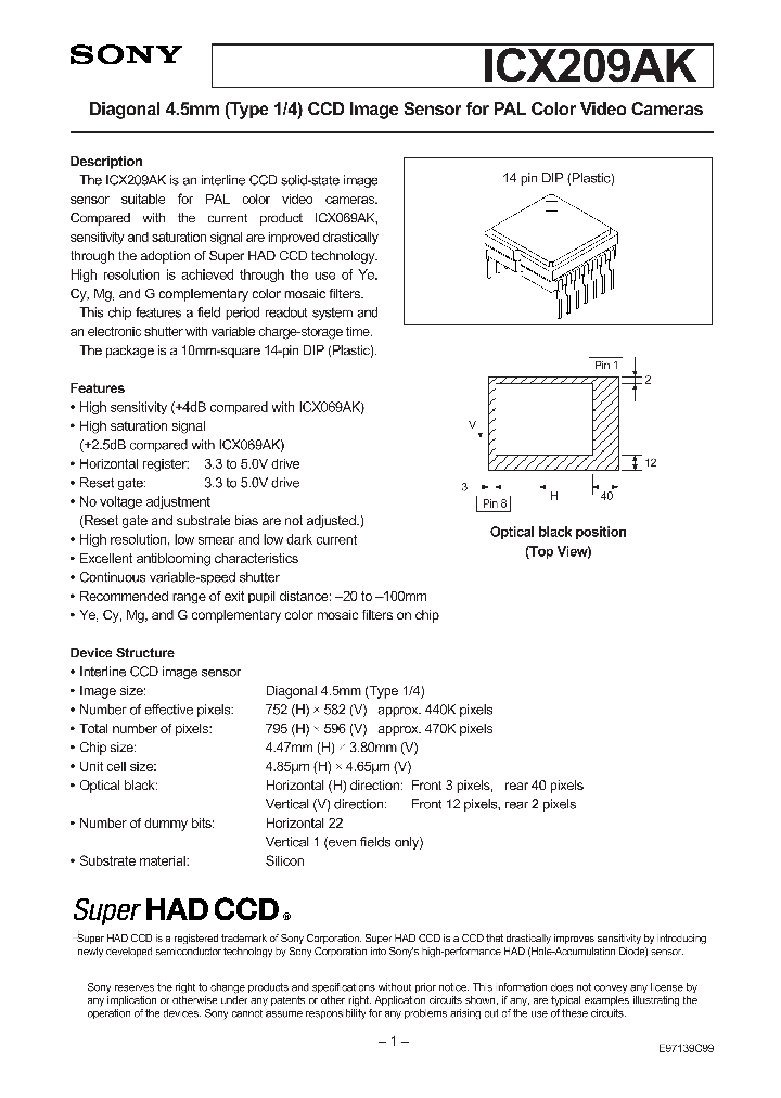 ICX209AK_386140.PDF Datasheet