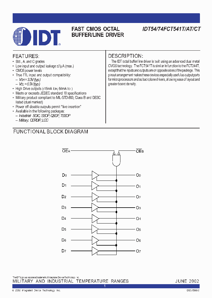IDT74FCT541T_297602.PDF Datasheet