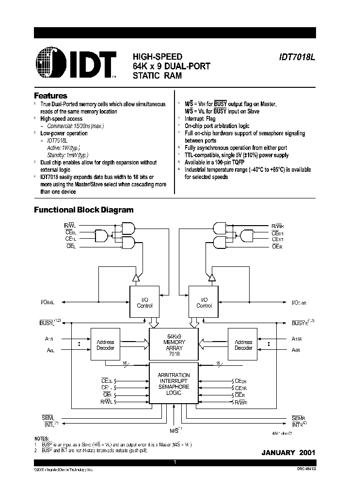 IDT7018L_359981.PDF Datasheet