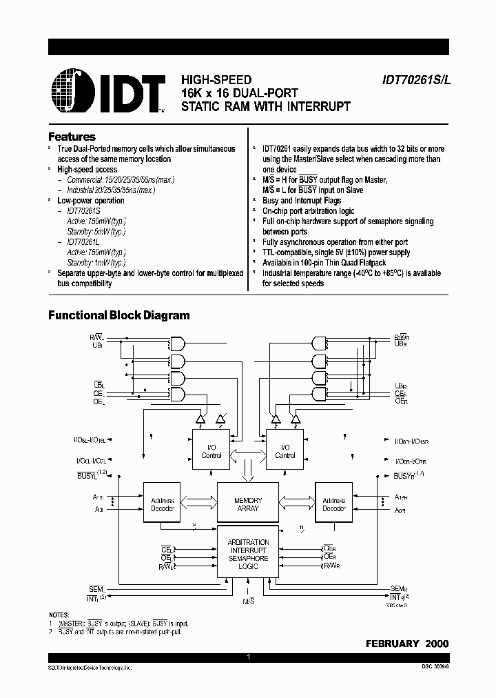 IDT70261L20PFI_203233.PDF Datasheet
