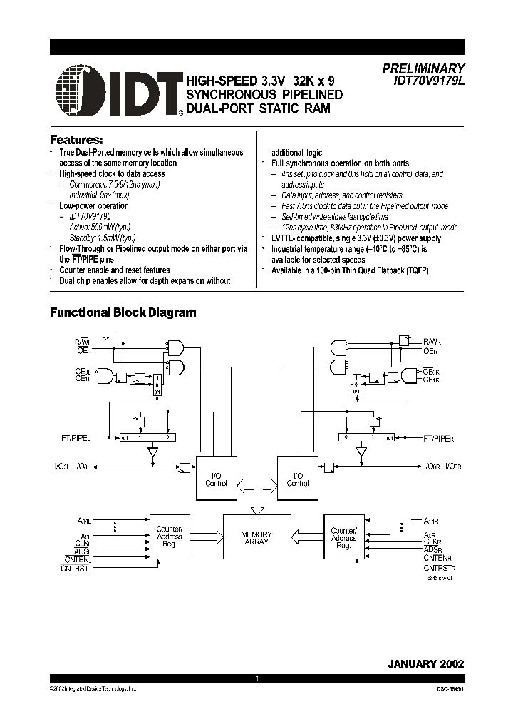 IDT70V9179L_321116.PDF Datasheet