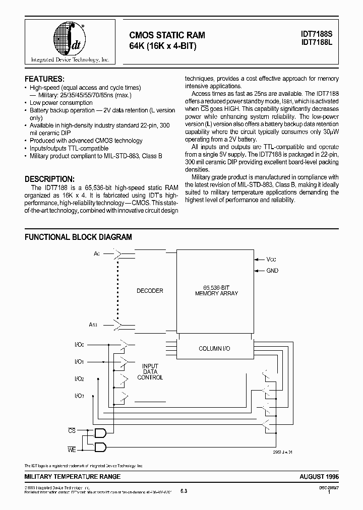IDT7188L_91510.PDF Datasheet