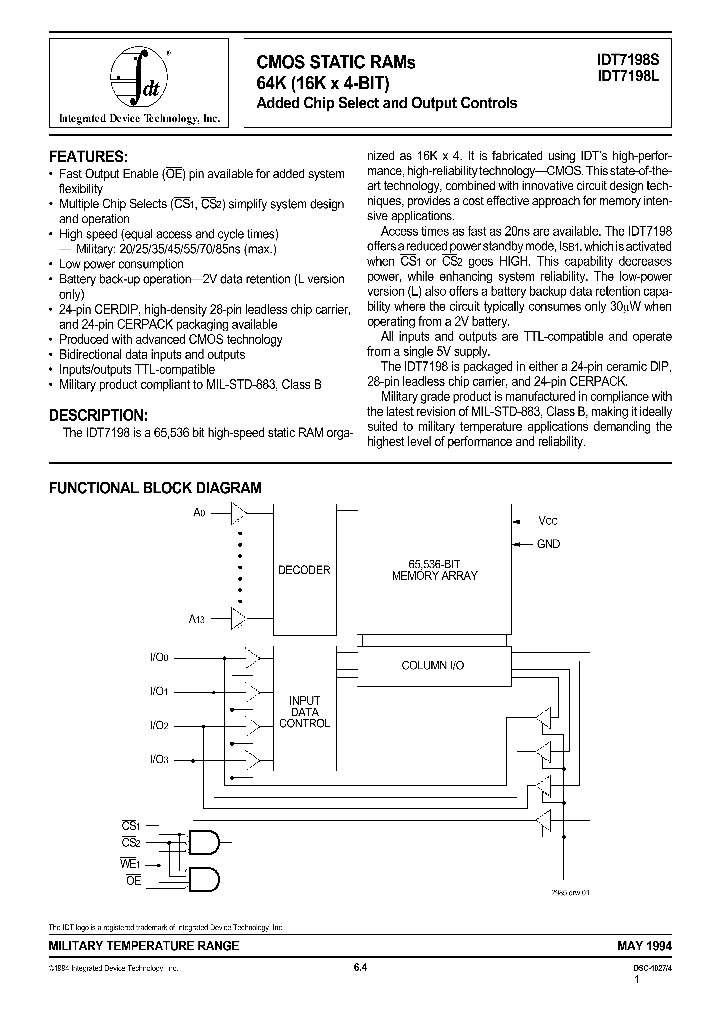 IDT7198L_150026.PDF Datasheet