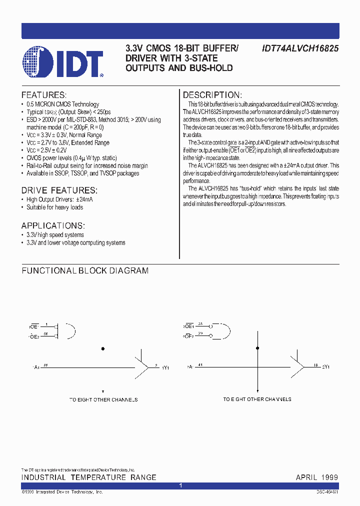 IDT74ALVCH16825_323306.PDF Datasheet