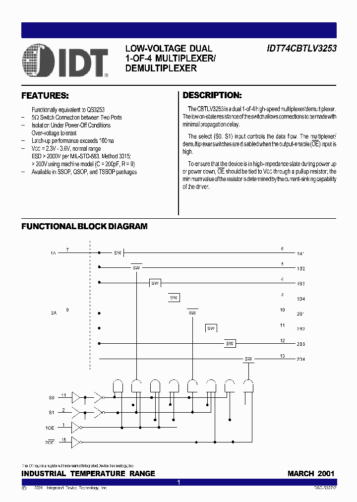 IDT74CBTLV3253_325733.PDF Datasheet