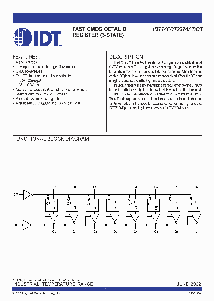 IDT74FCT2374AT_311245.PDF Datasheet