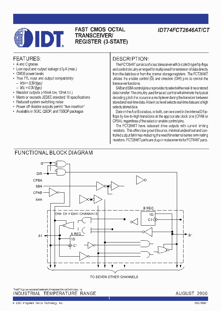 IDT74FCT2646AT_339291.PDF Datasheet