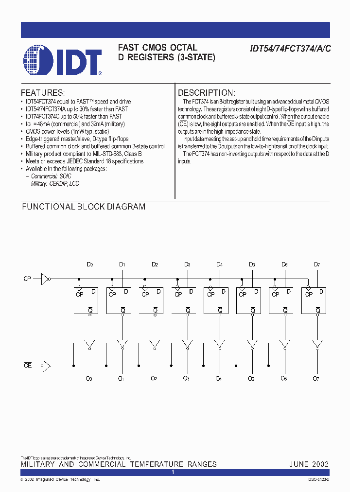 IDT74FCT374C_355614.PDF Datasheet
