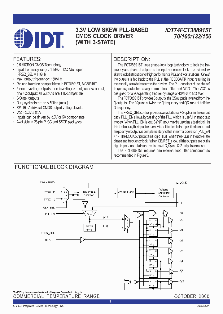 IDT74FCT388915T_355625.PDF Datasheet