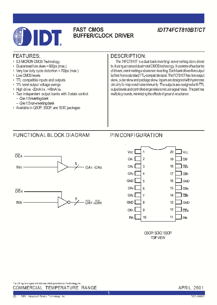 IDT74FCT810BT_314709.PDF Datasheet