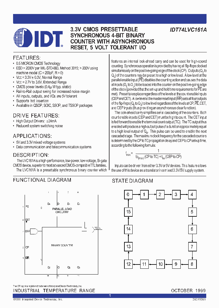 IDT74LVC161A_352108.PDF Datasheet