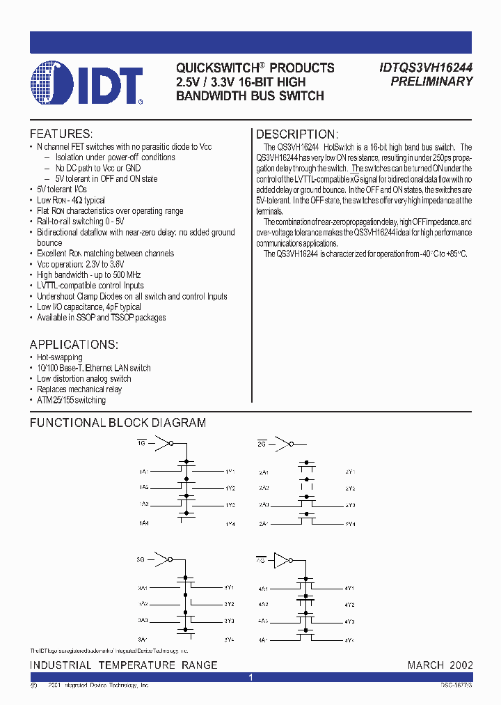 IDTQS3VH16244_322762.PDF Datasheet