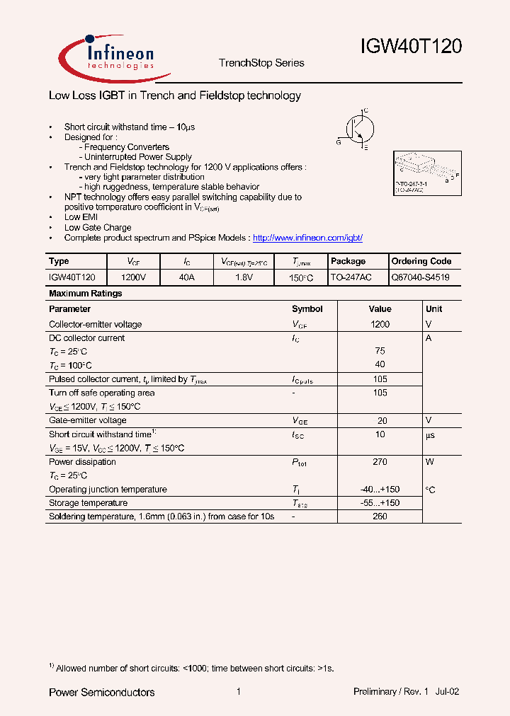 IGW40T120_350863.PDF Datasheet
