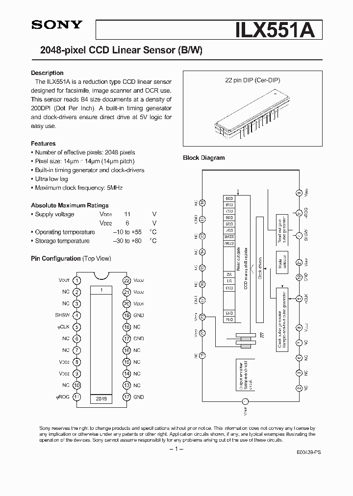 ILX551A_365993.PDF Datasheet