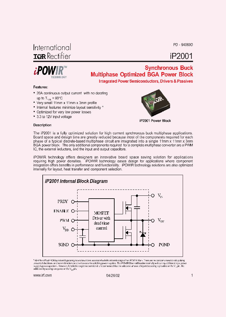 IP2001_311612.PDF Datasheet