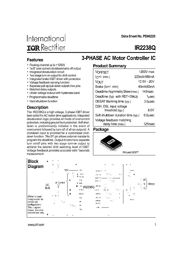 IR2238Q_313103.PDF Datasheet