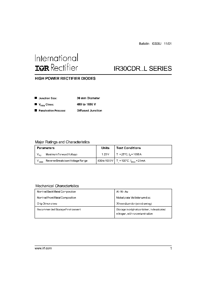 IR30CDRLSERIES_306451.PDF Datasheet