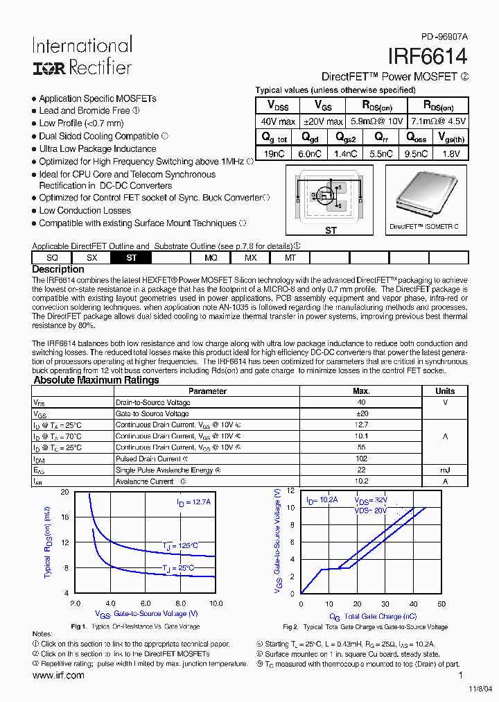 IRF6614_369821.PDF Datasheet