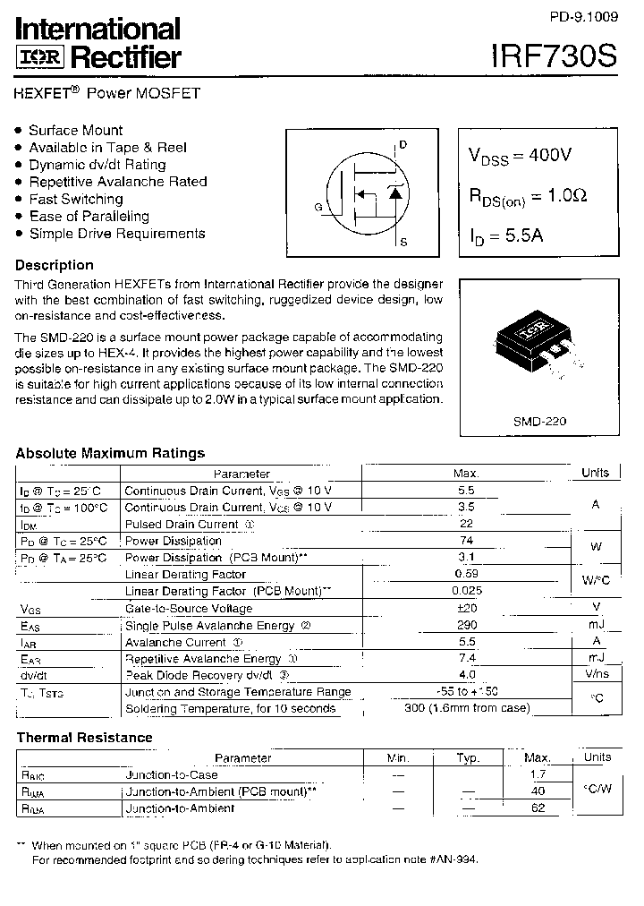 IRF730S_340166.PDF Datasheet