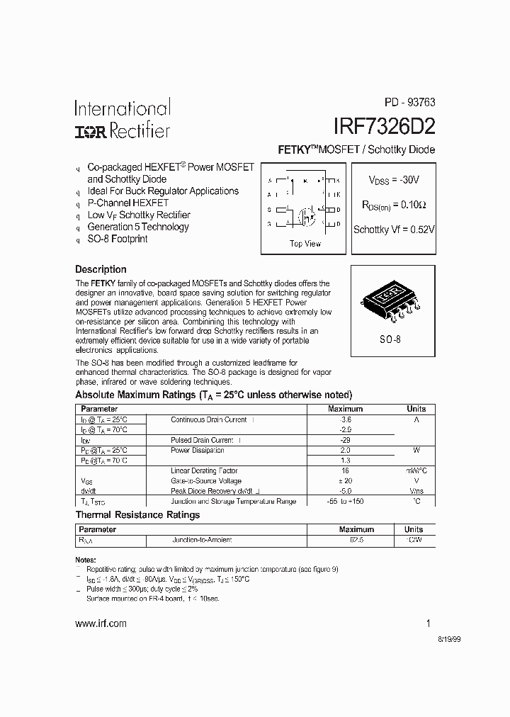 IRF7326D2_197106.PDF Datasheet