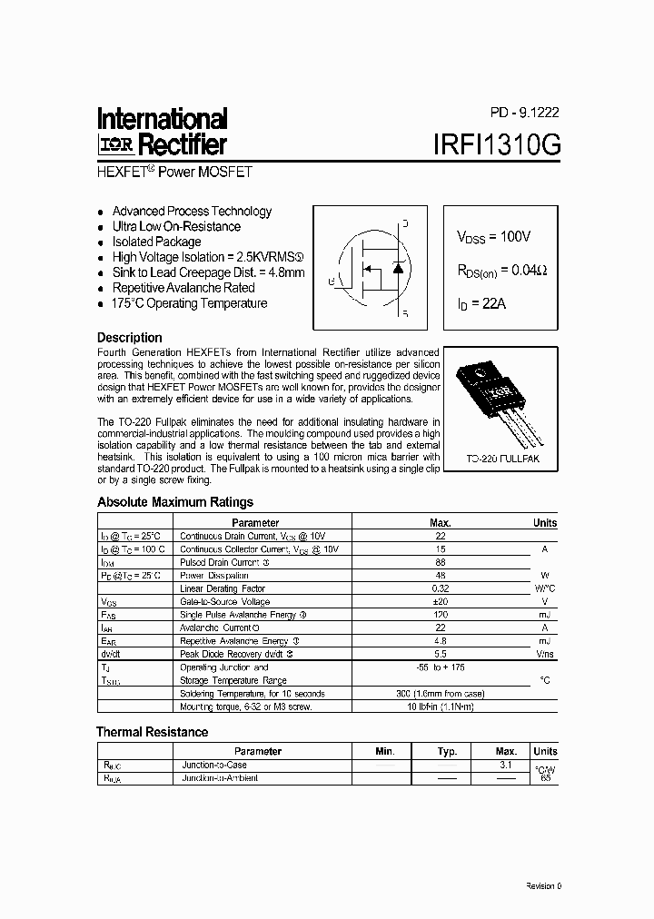 IRFI1310G_349963.PDF Datasheet