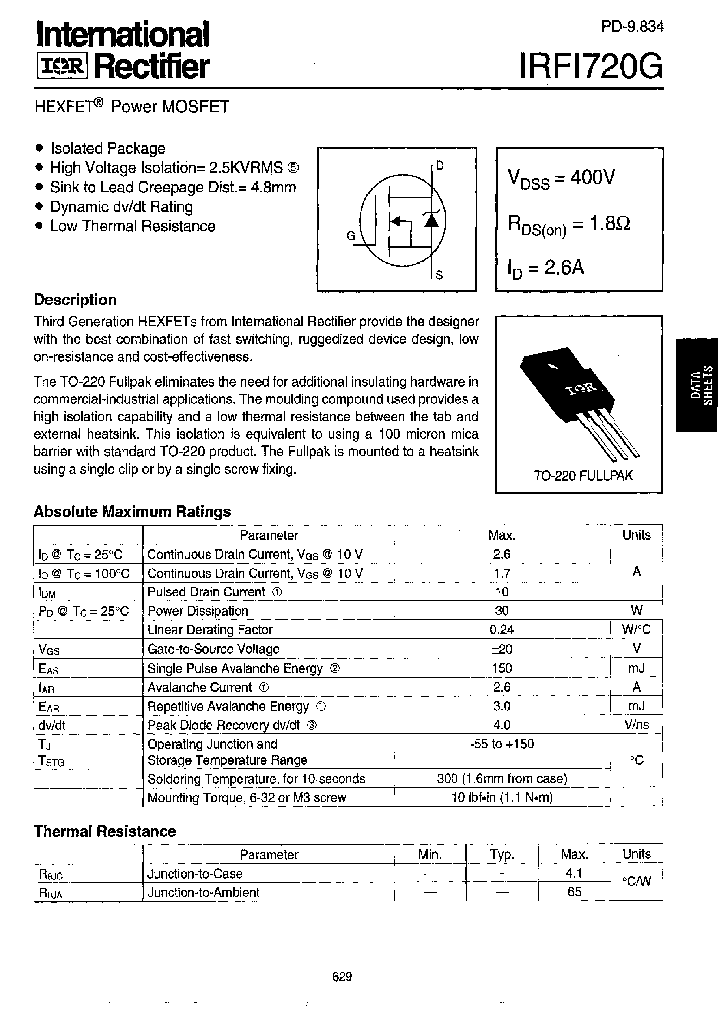 IRFI720G_308715.PDF Datasheet