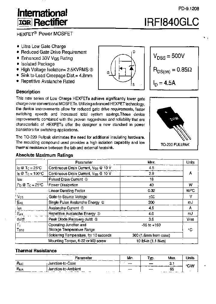 IRFI840GLC_180764.PDF Datasheet