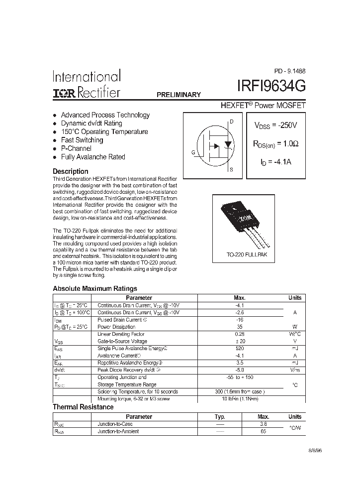 IRFI9634G_308225.PDF Datasheet