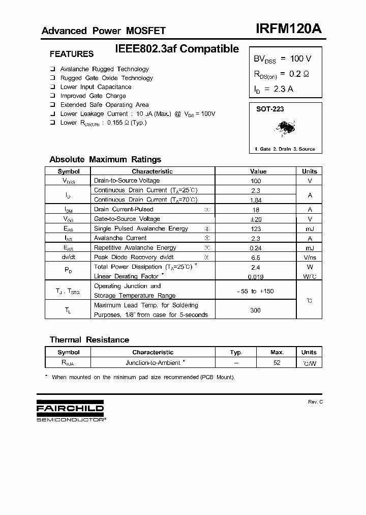 IRFM120A_343192.PDF Datasheet