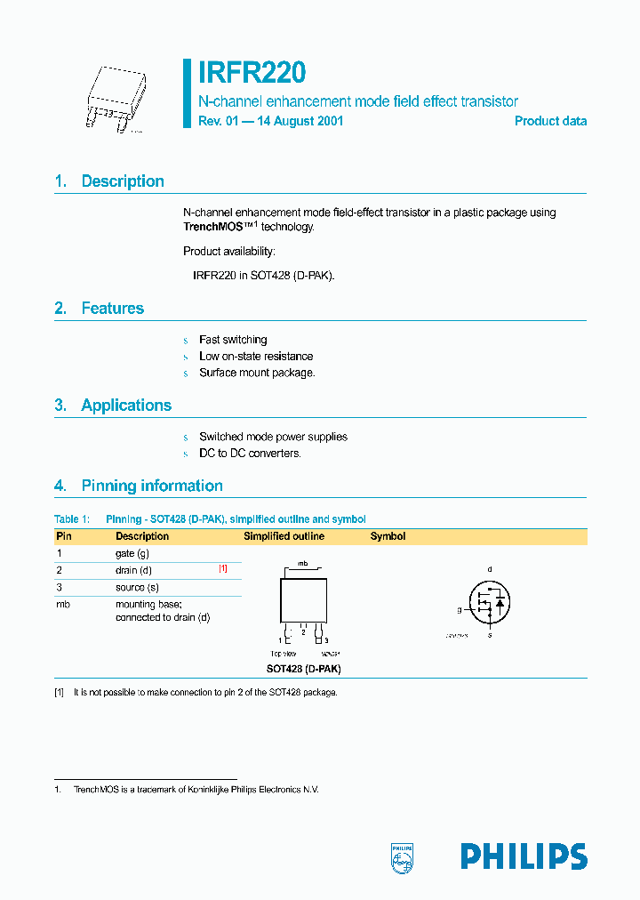 IRFR220_336638.PDF Datasheet