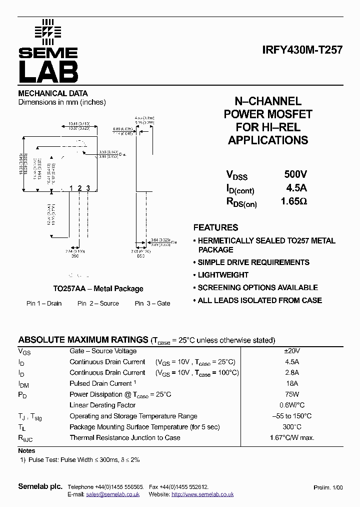 IRFY430M-T257_334400.PDF Datasheet