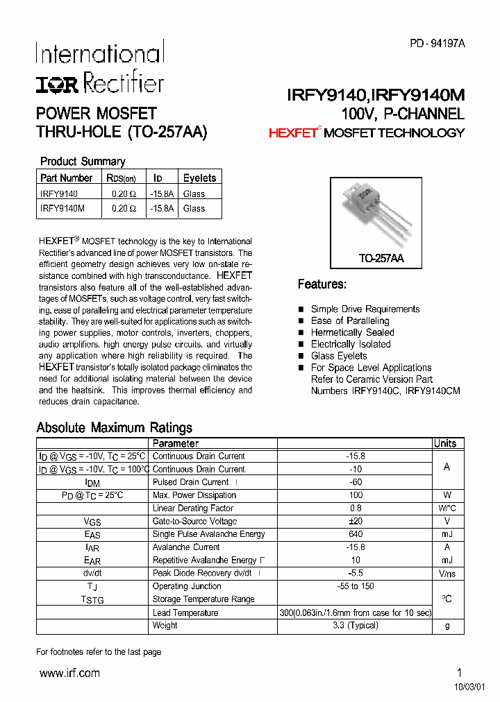 IRFY9140M_319817.PDF Datasheet