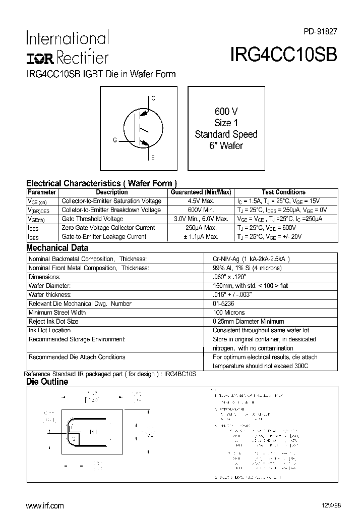 IRG4CC10SB_187486.PDF Datasheet