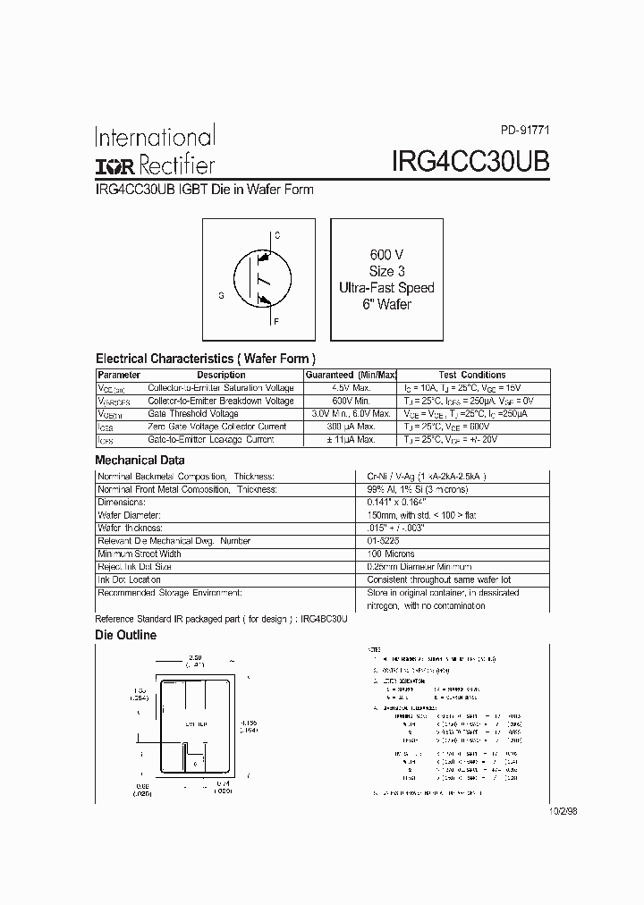 IRG4CC30UB_187476.PDF Datasheet