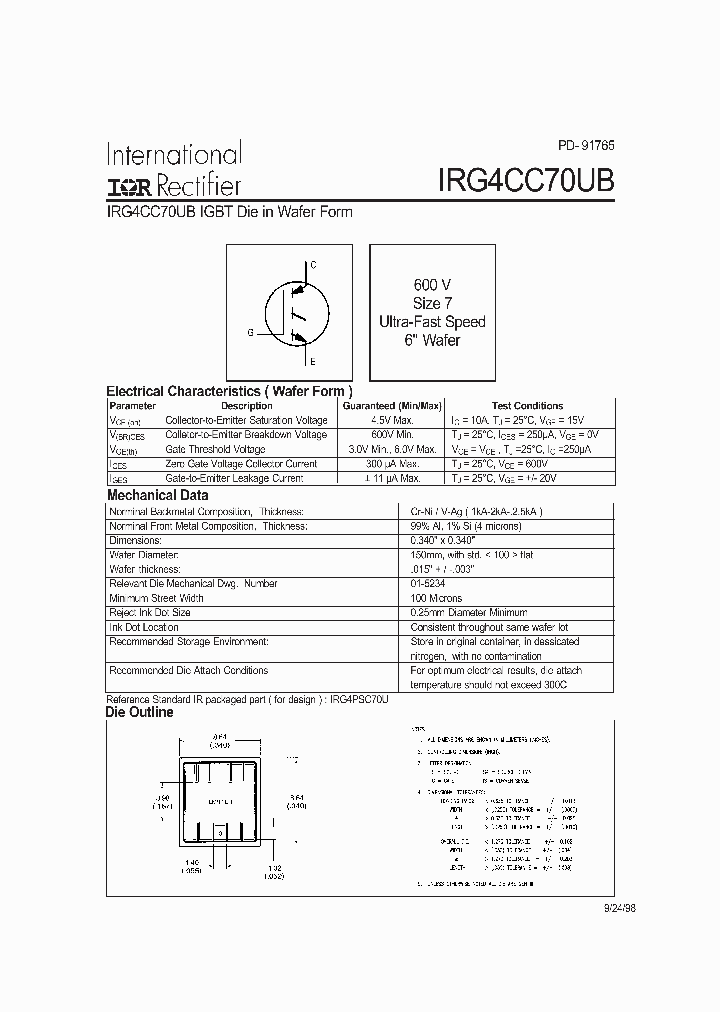 IRG4CC70UB_187461.PDF Datasheet