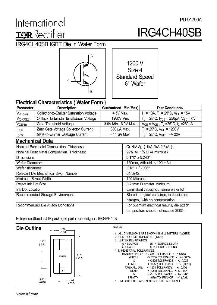 IRG4CH40SB_187450.PDF Datasheet