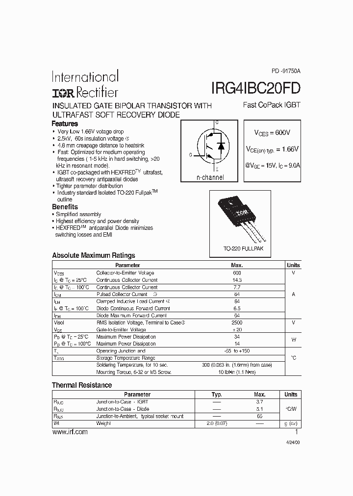 IRG4IBC20FD_327234.PDF Datasheet