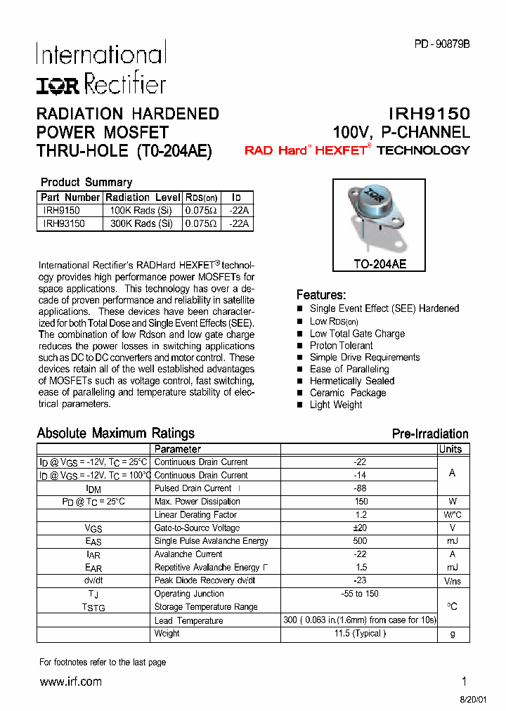 IRH9150_340847.PDF Datasheet