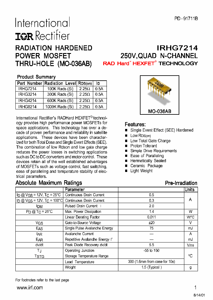 IRHG8214_376528.PDF Datasheet