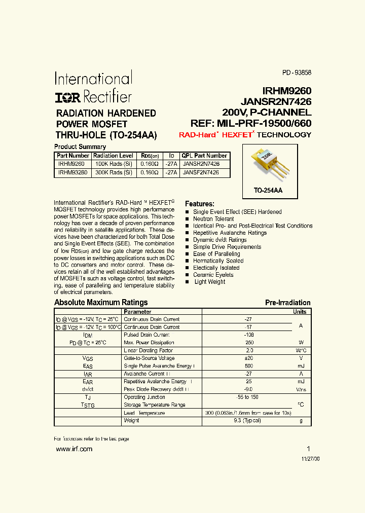 JANSR2N7426_291013.PDF Datasheet