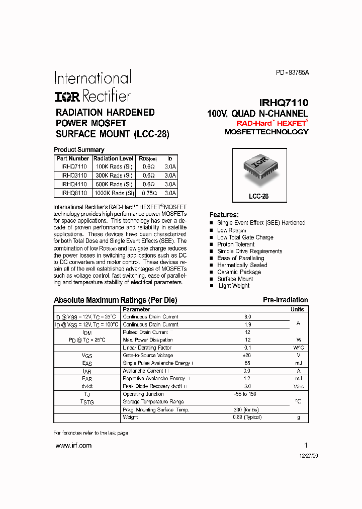 IRHQ7110_294869.PDF Datasheet