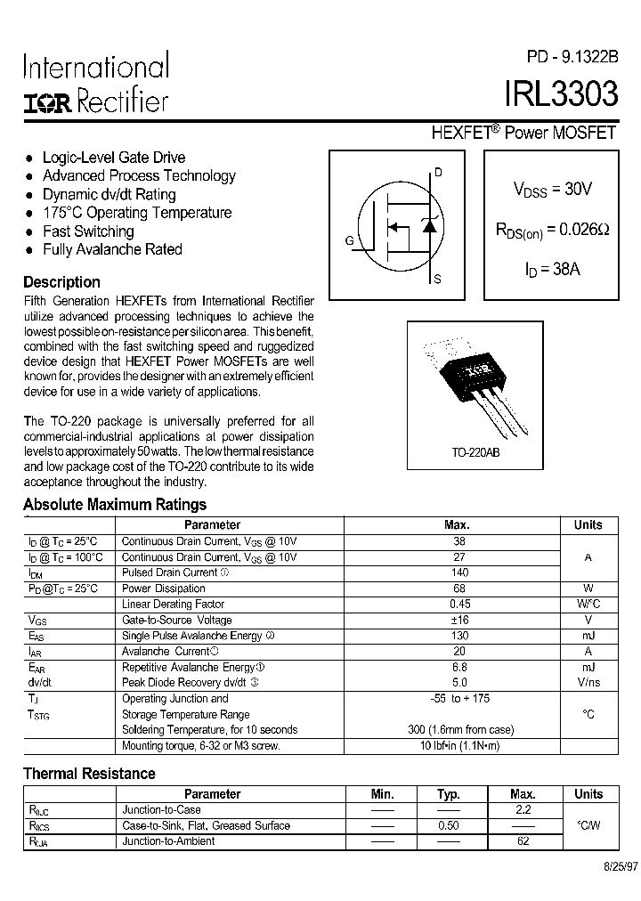 IRL3303_200990.PDF Datasheet
