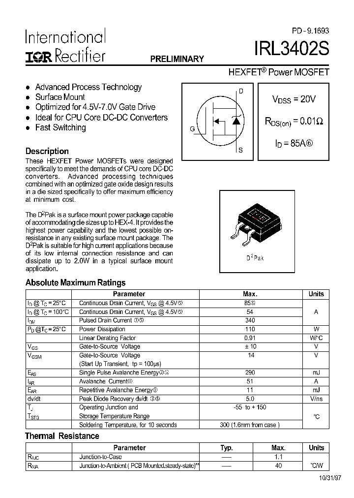 IRL3402S_326119.PDF Datasheet